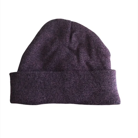 MAOCWEE Beanie Hat Unisex O/S Purple Winter Hat Rib-Knit Stretchy - Picture 3 of 9